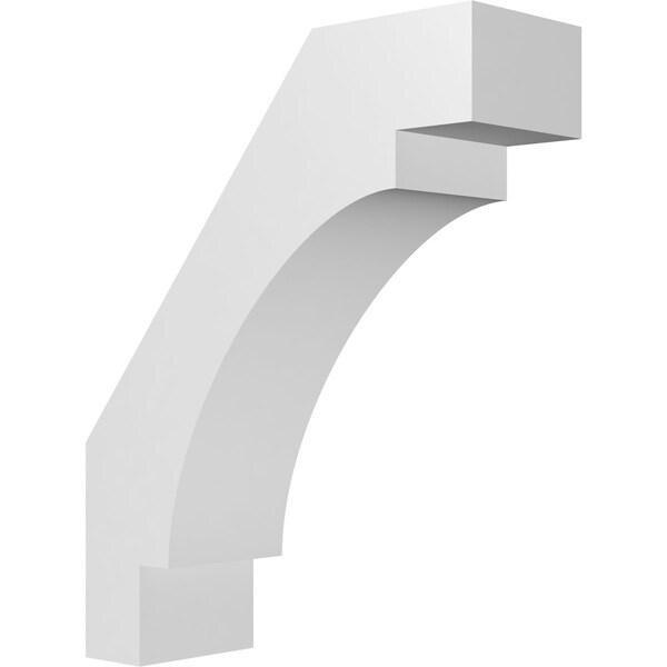 Ekena Millwork 5 1/2-in. W x 16-in. D x 20-in. H Merced Architectural Grade PVC Knee Brace BRCP055X16X20MRC - main